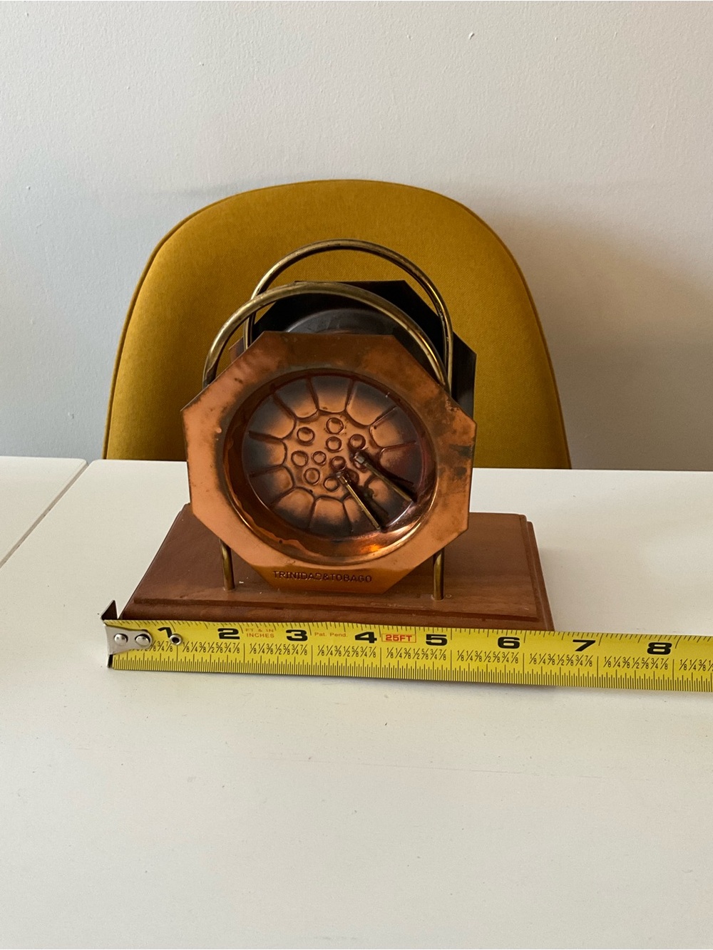 Copper & Wood Trinidad and Tobago Napkin Holder Souvenir